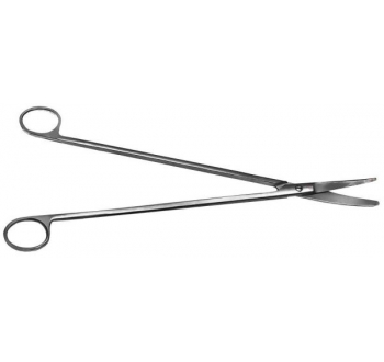 Ножиці операційні, для глибоких порожнин, вертикально-зігнуті, з одним гострим кінцем, 280 мм RAJ IMPEX 04-736